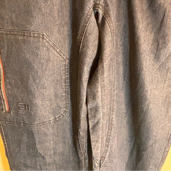 EN STATE OF ELEVENATE Sz M Cabin Pants Denim Sweden Pockets Comfort Pants NEW - Picture 6 of 13